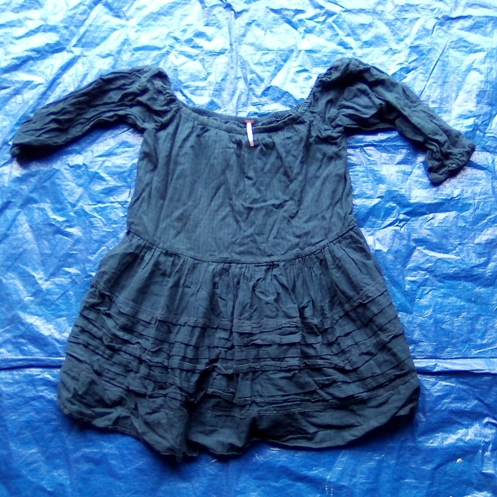 Free People Elegant Navy Blue Tunic/Dress - Picture 2 of 13